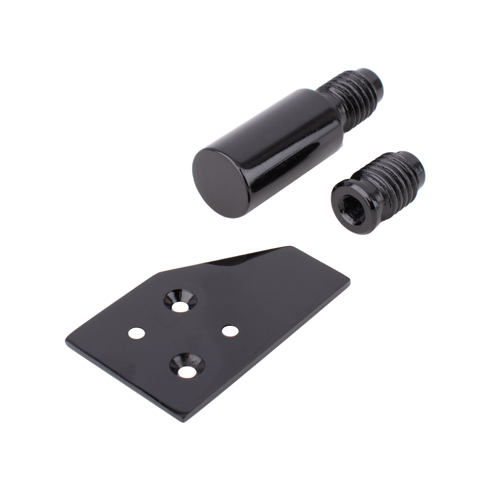 Sash Heritage Solid Sash Stop 31mm with 2 inserts - No Key - Black
